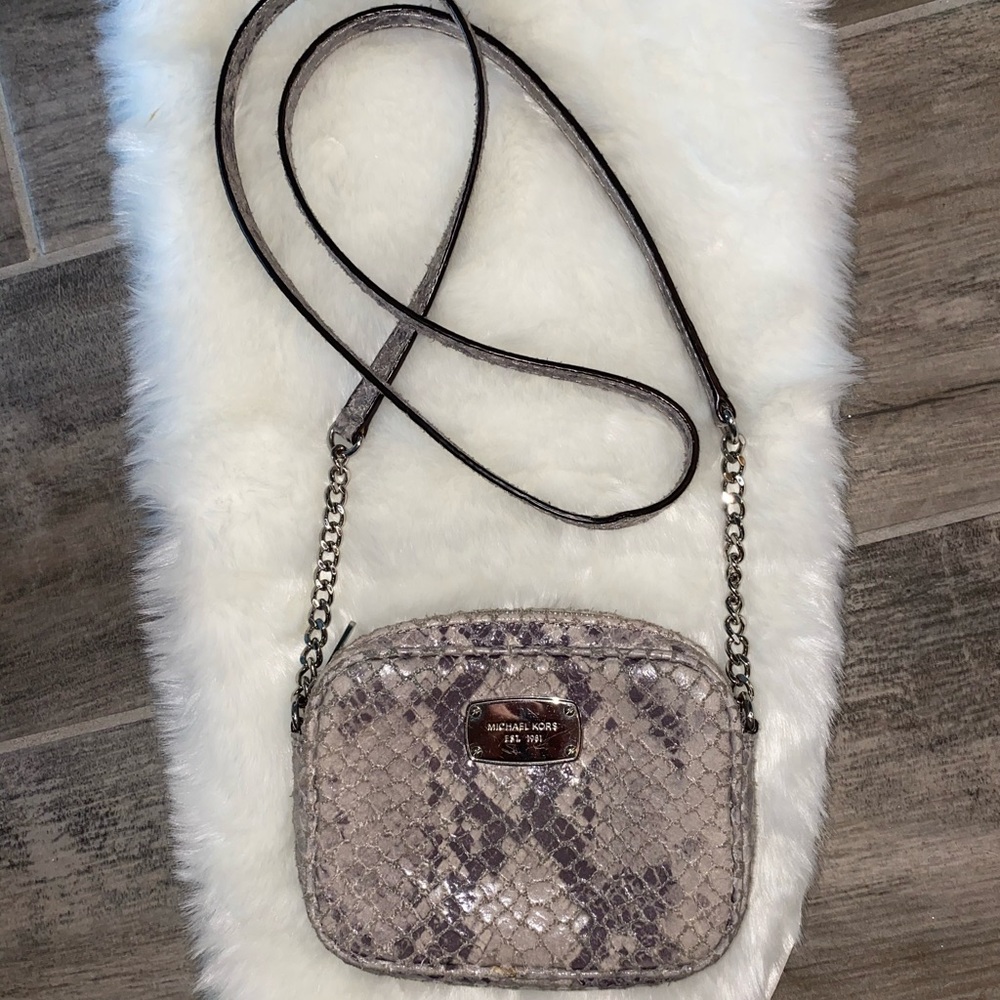 Micheal Kors, snake skin side purse